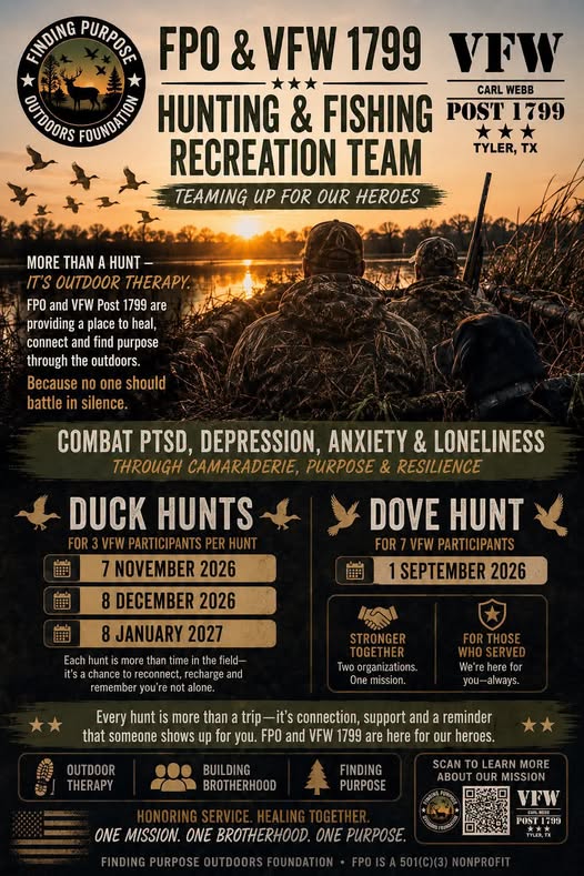 Duck Hunt with VFW Post 1799 — November event flyer