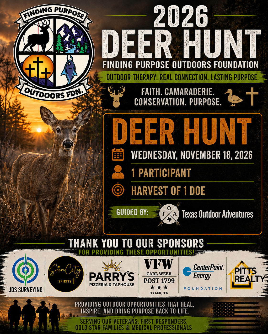 Deer Hunt (Doe) event flyer